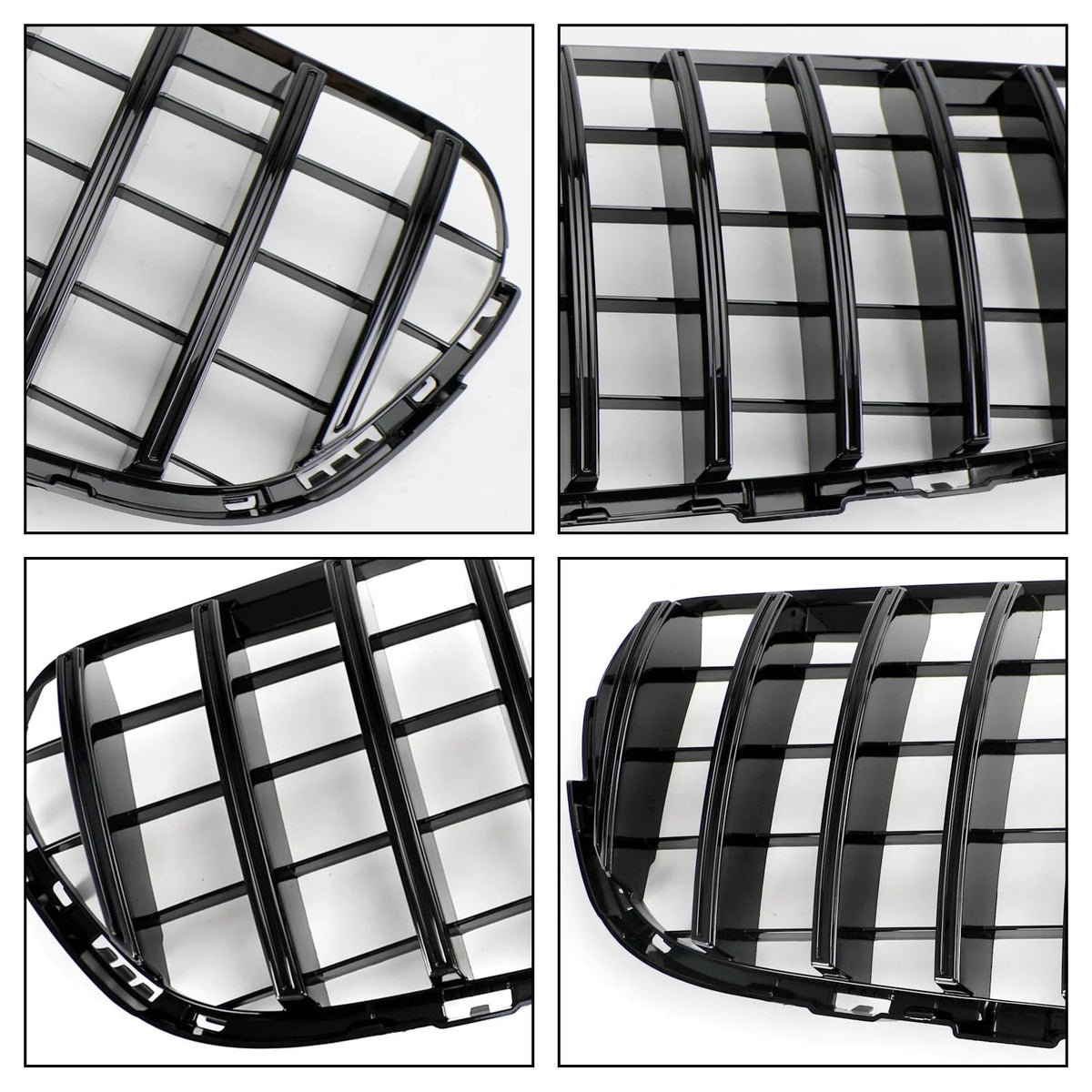2015-2023 Benz W253 GLC-Class GLC300 GLC350 Front Bumper Grille Gloss Black Grill With Camera Hole Generic