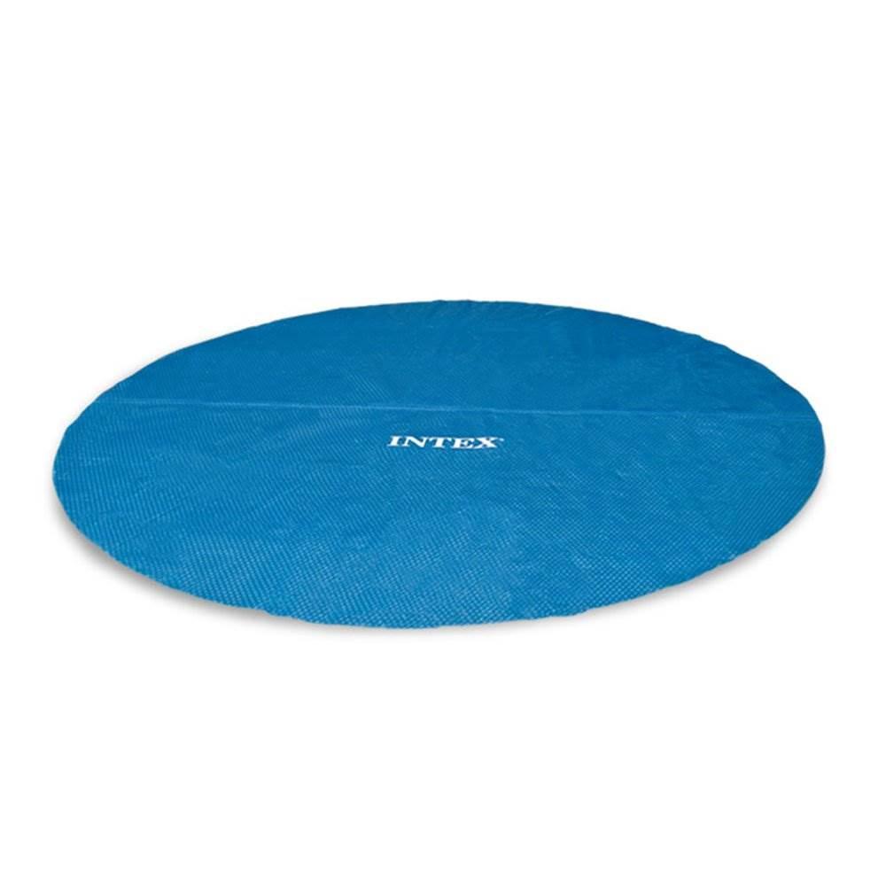 18 Ft Round Easy Set Solar Cover and Deluxe Pool Maintenance Kit w/ Vacuum