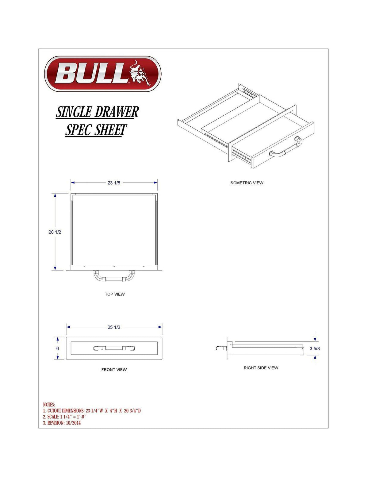 Outdoor Products 09970 Single Drawer,  Steel