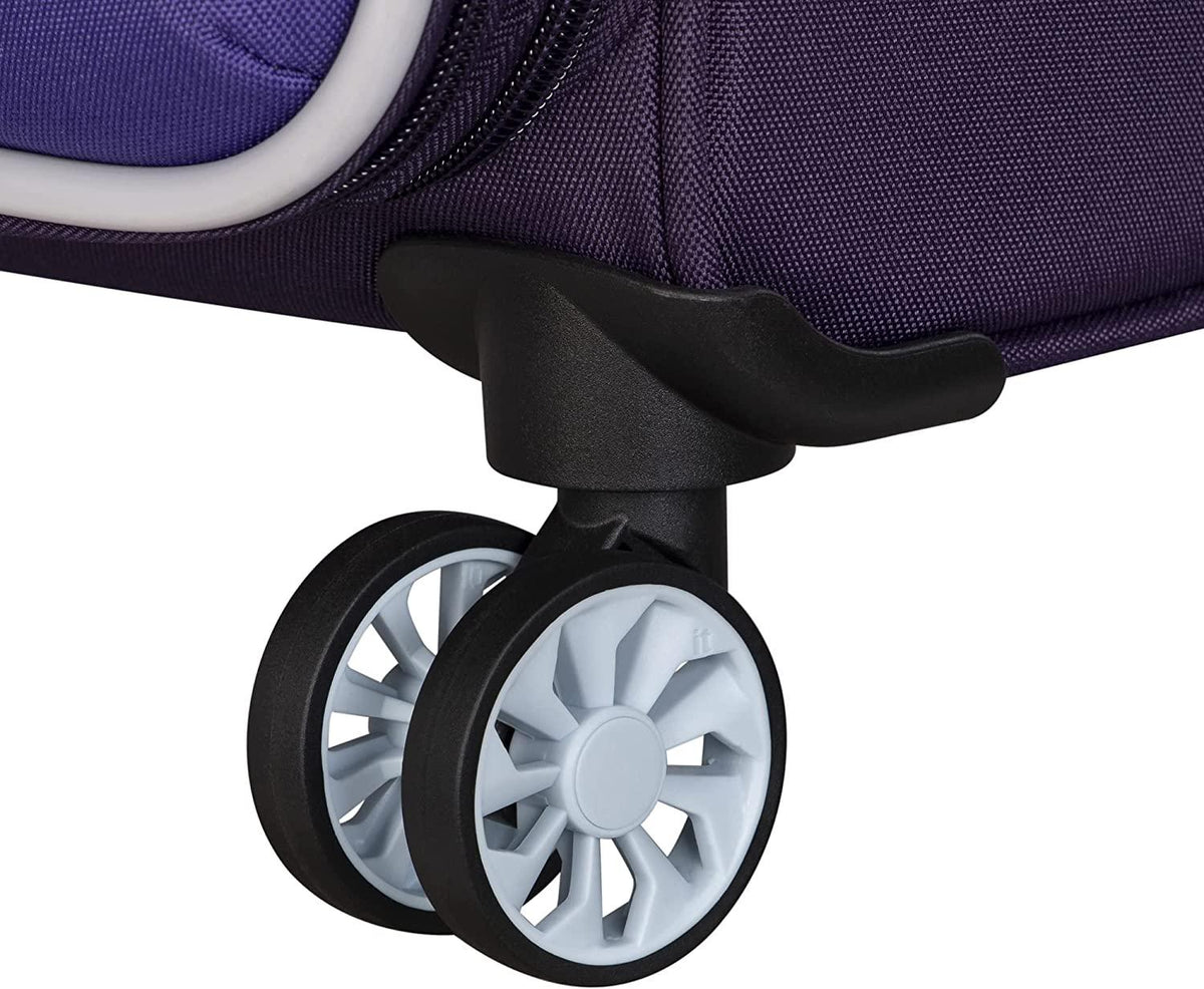 Filament 32" Softside Checked 8 Wheel Expandable Spinner, Purple/Lilac