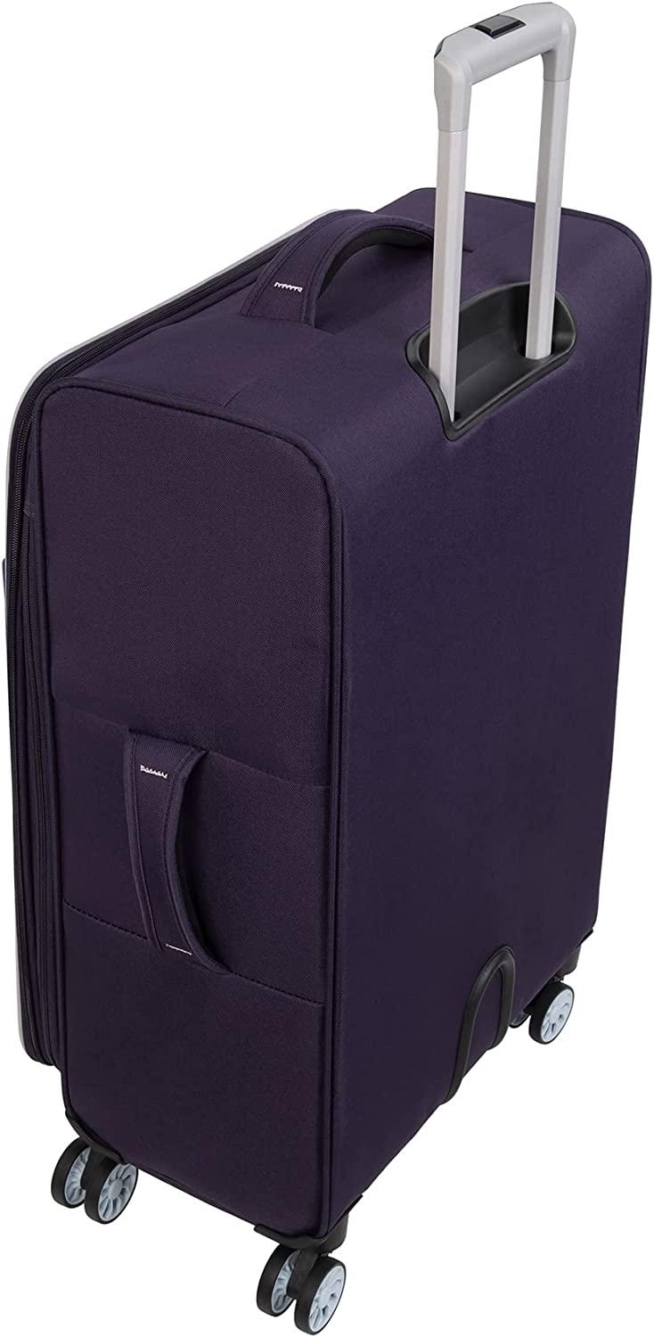 Filament 32" Softside Checked 8 Wheel Expandable Spinner, Purple/Lilac