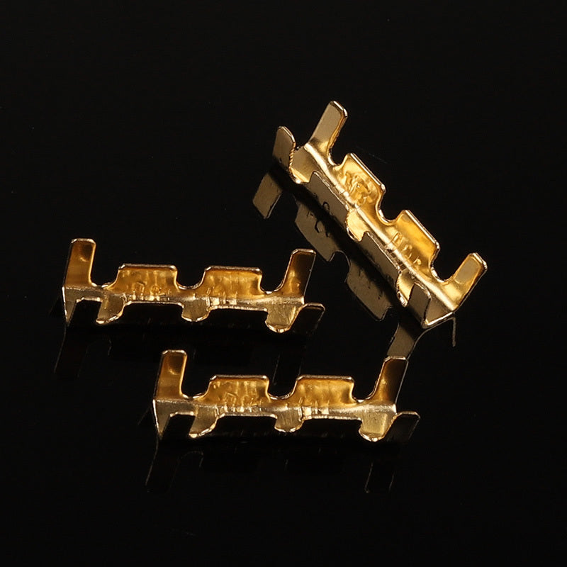 100pcs 453 U-shaped Terminal Cold Inserts Connectors Cold Terminal Small Teeth Fascia Terminal 0.3-1.5mm2 Complimentary 4 Heat Shrink Tubes