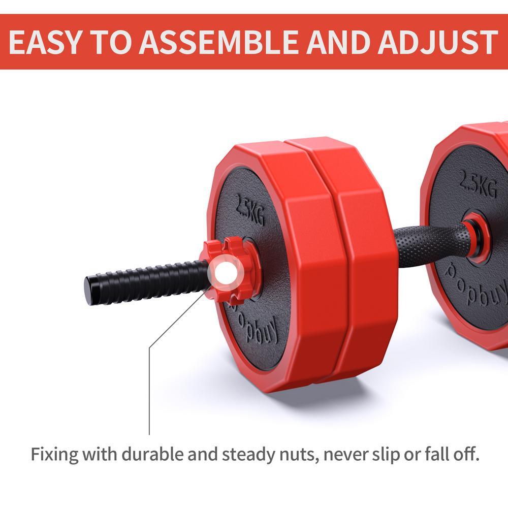 20KG 2.5KGX8 thicker 560 poles x1 for Home Weight Set Dumbbell barbell