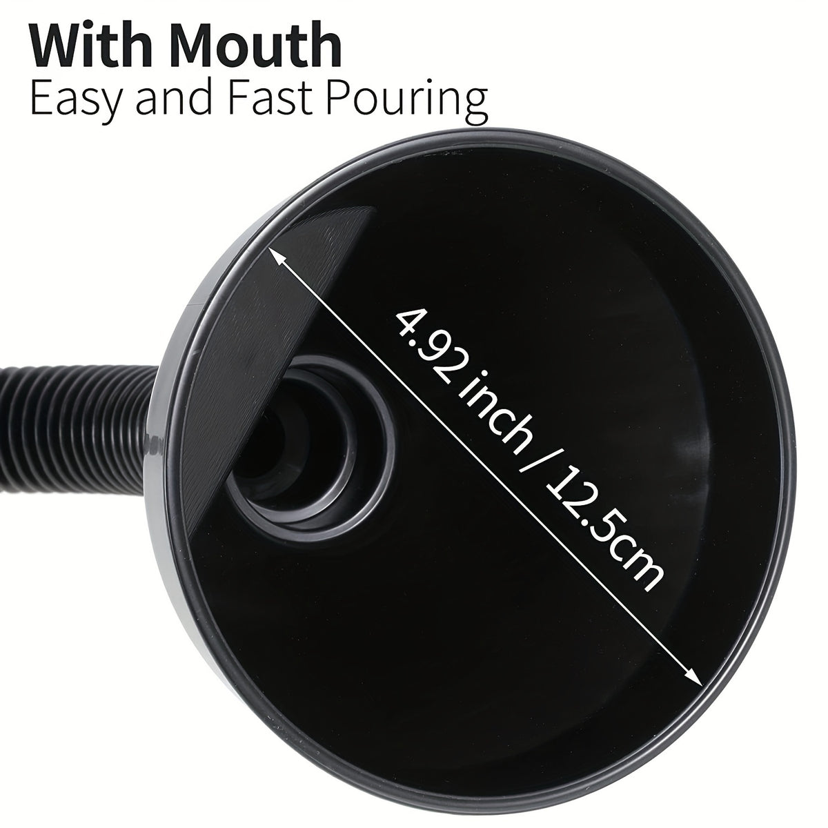 Flexible Automotive Fuel Funnel: Spill-Proof Refueling & Oil Changing Tool with Wide Mouth & Handle