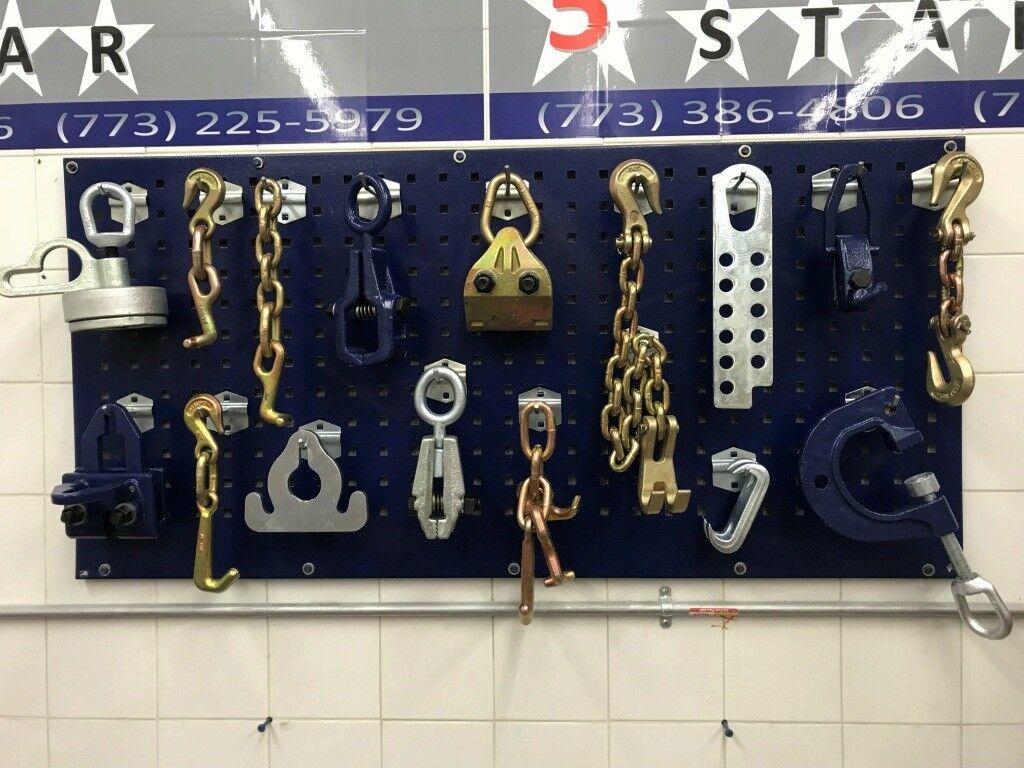 AUTO BODY FRAME MACHINE 16 PIECE TOOLS AND CLAMP CHAIN SET SPECIAL PRICING