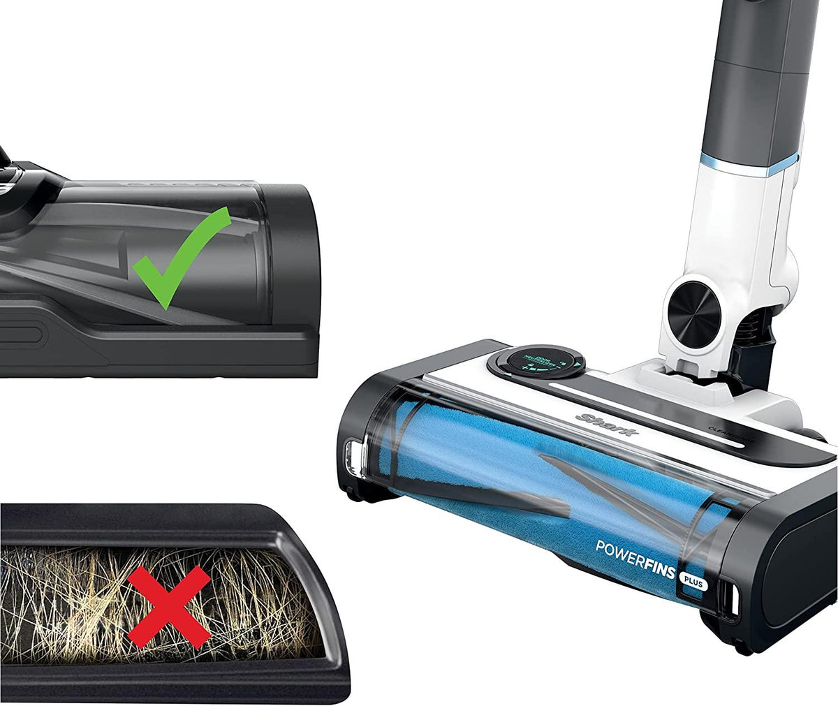 Shark IZ562H Pro Cordless Vacuum with Clean Sense IQ and Odor Neutralizer, PowerFins Plus Brushroll, Includes Duster Crevice Tool &amp; Pet Multi Tool, Up to 40 Minute Runtime, Light Blue