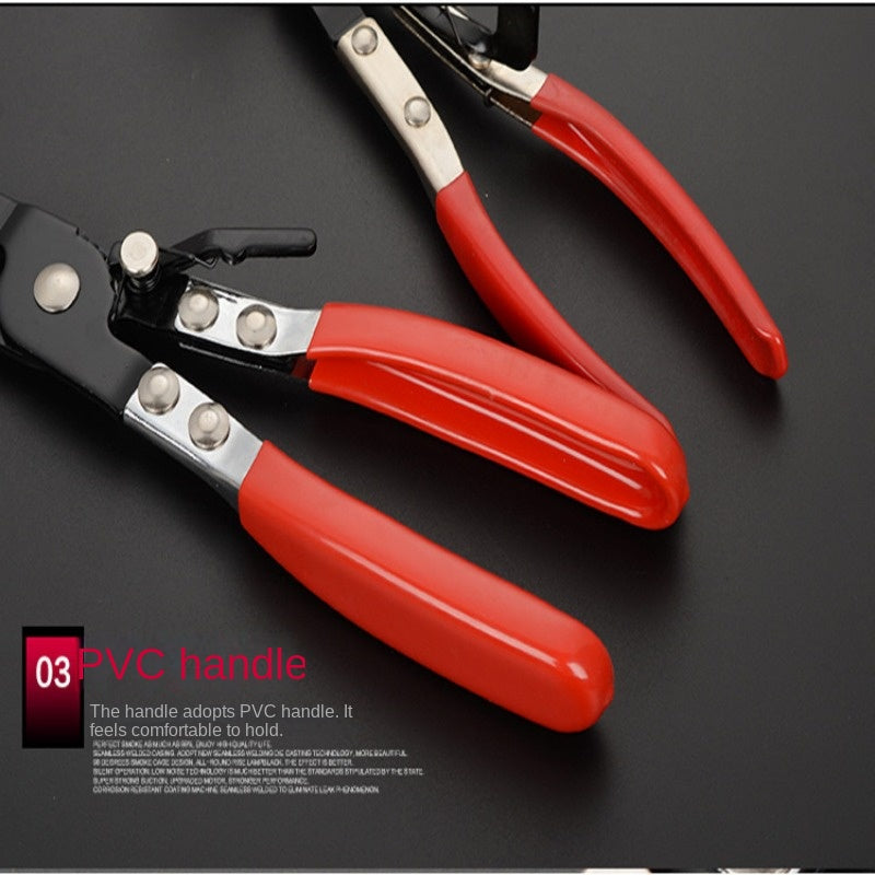 1pc Automotive Pipe Wrench Straight Throat Tube Bundle Clamp Can Bend Throat Type Tubing Pliers Auto Repair Tool