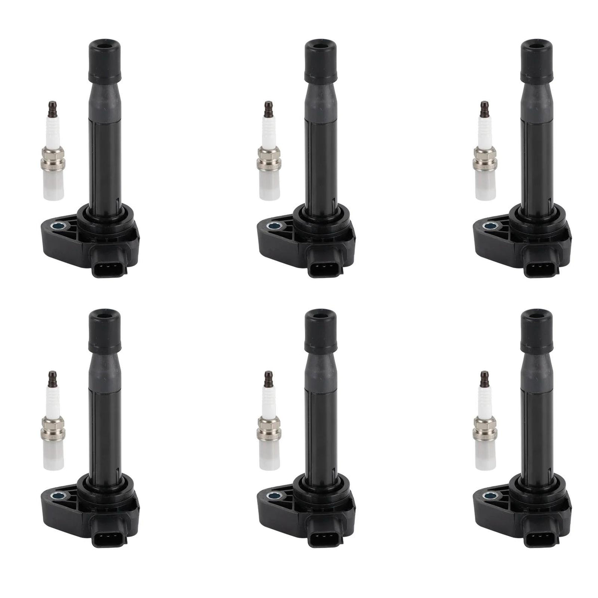 2000-2002 Honda Accord V6 3.0L 6X Ignition Coils+6X Spark Plugs Set 30520P8EA01 UF242 30520RCAA02 Fedex Express Generic