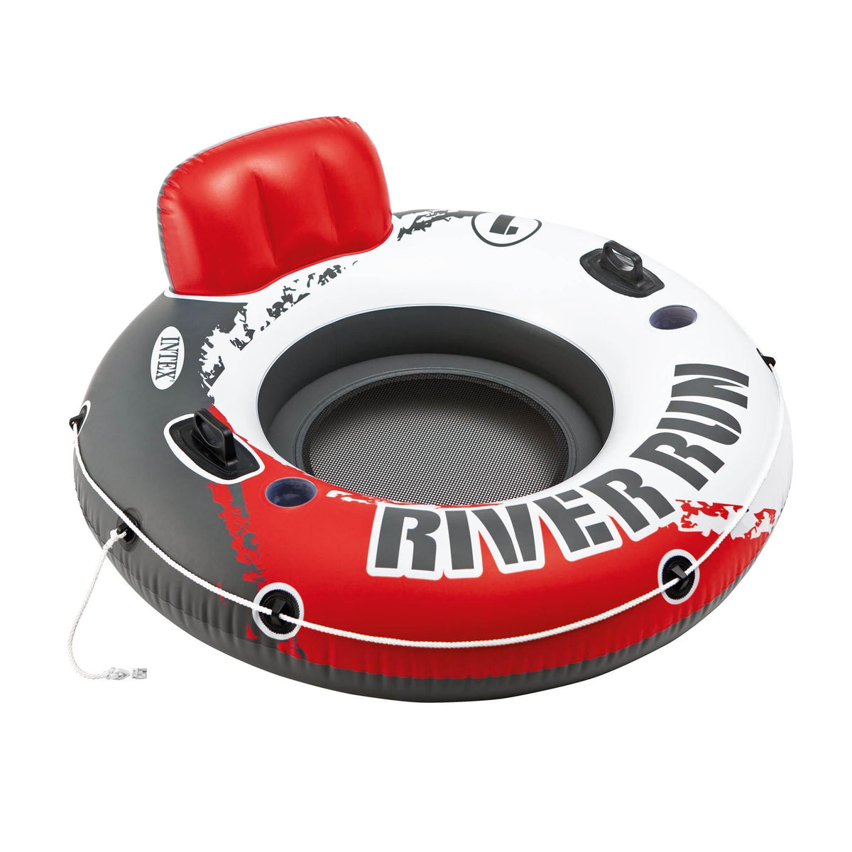 River Run 1 53" Inflatable Floating Water Tube Lake Raft, Red (12 Pack)