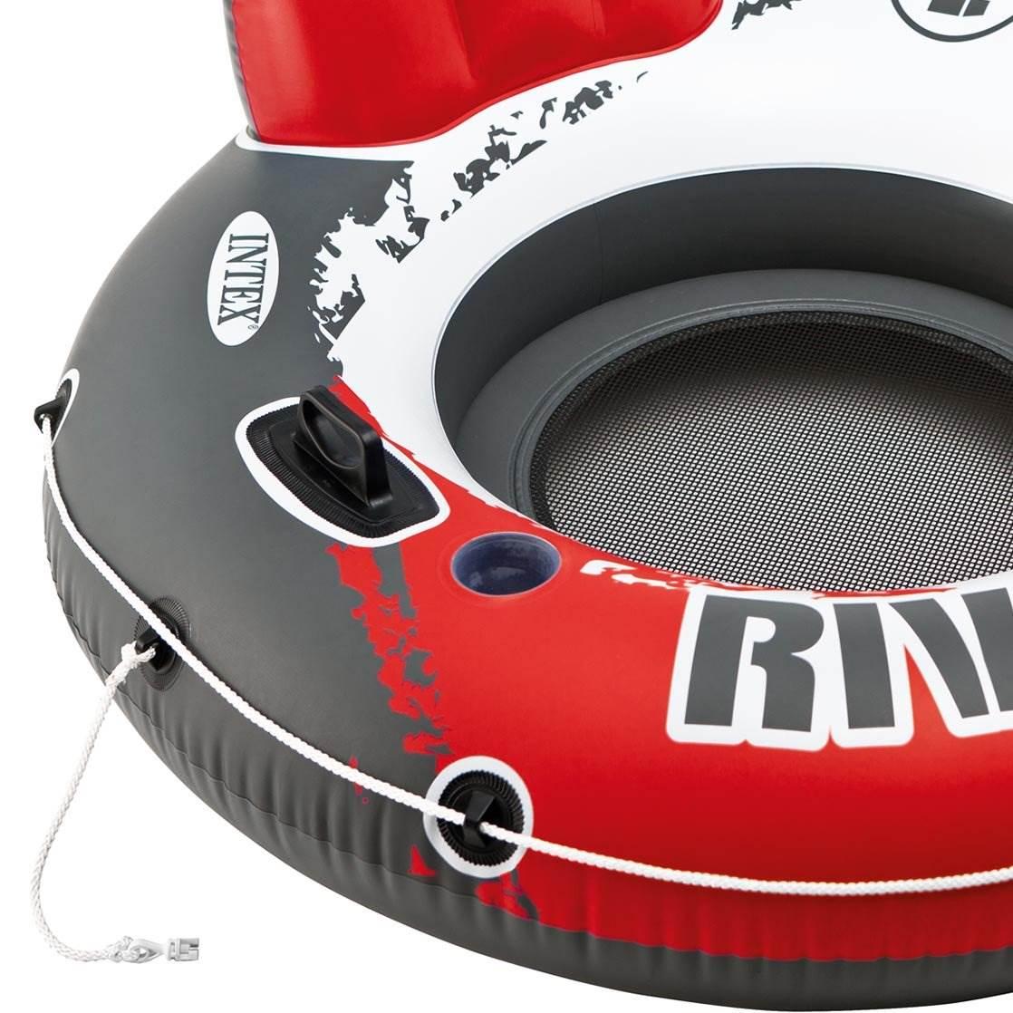 River Run 1 53" Inflatable Floating Water Tube Lake Raft, Red (12 Pack)