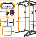 Erkang Multi-Function Power Rack Cawith Pulley System Yellow