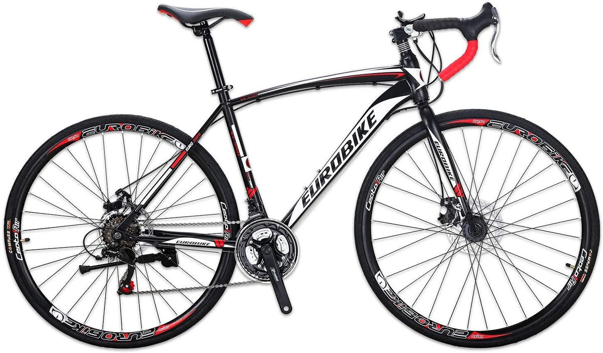 YH-XC550 Road Bike for Men and Women 49cm Frame Bicycle 700C Wheels 21 Speed Dual Disc Brake Commuter Bikes
