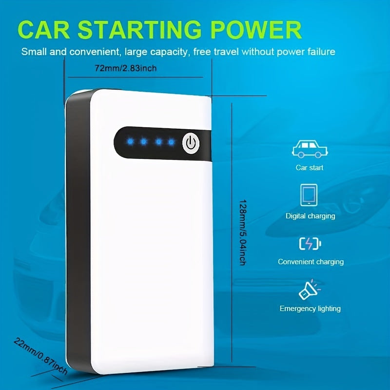 IWEWAVAN 12V 600A Car Jump Starter Emergency Battery Booster  Start Power Bank With LED Flashlight Charger For Phone