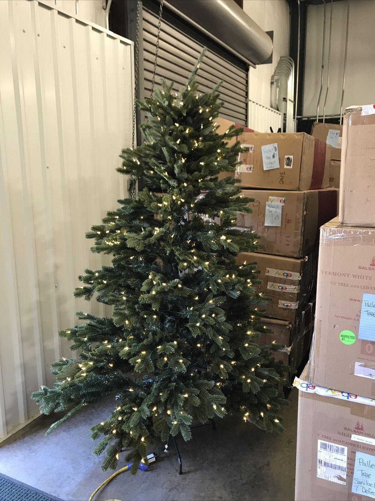 Open Box Balsam Hill Fraser Fir 6.5' Tree with Candlelight LED Lights Christmas