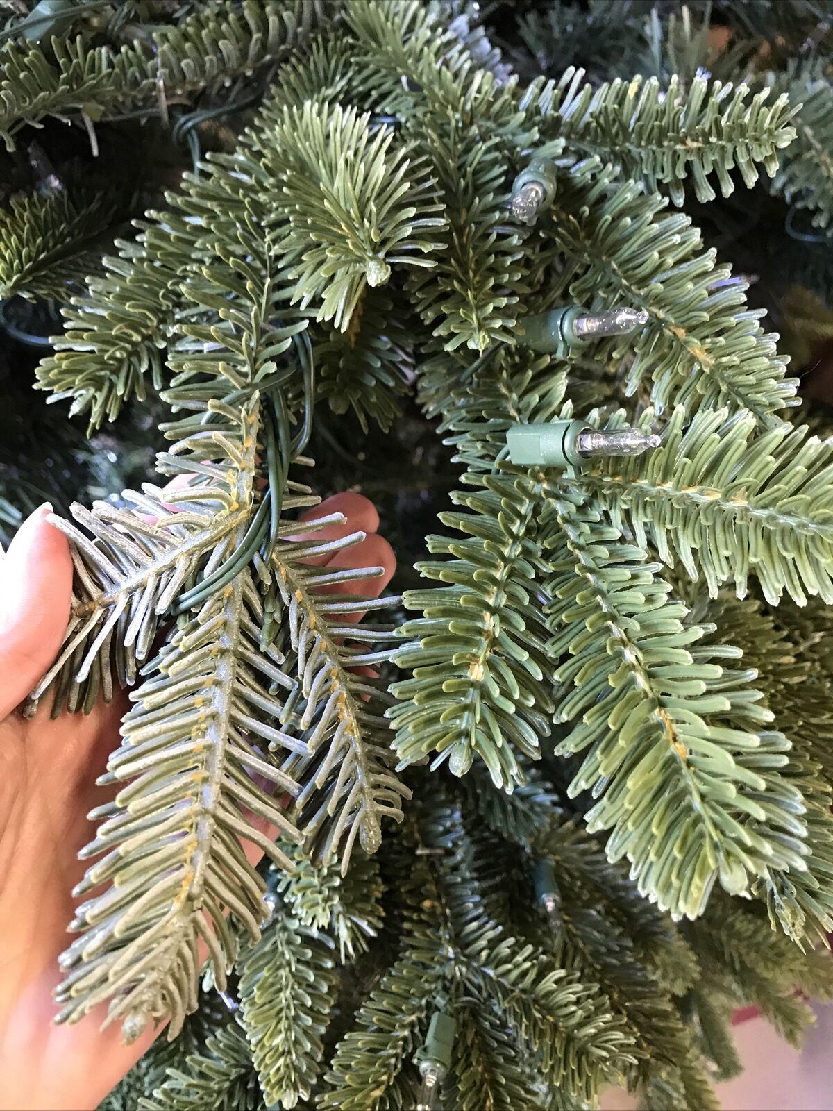 Open Box Balsam Hill Fraser Fir 6.5' Tree with Candlelight LED Lights Christmas