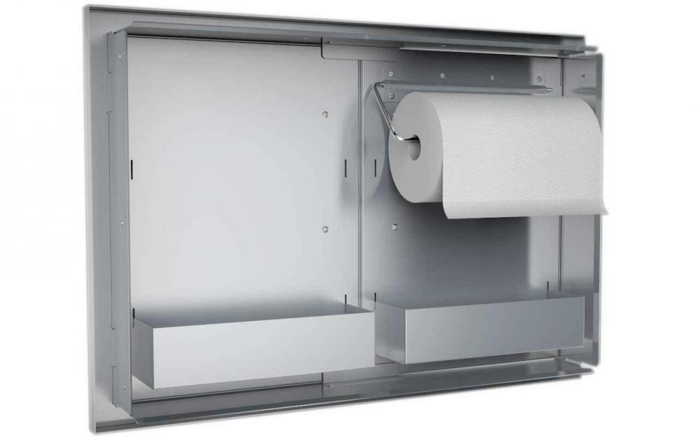 B-DD42 Double Raised Doors for Stone Island with Shelves, 42-Inch