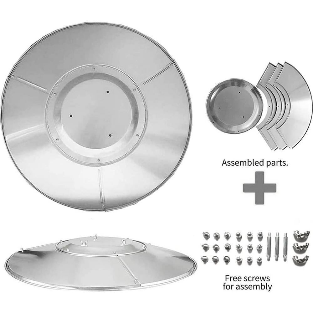 TAONMEISU Outdoor Patio Heater Reflector Shield Dustproof Heater Focusing Reflector Safe Propane Heater Focusing Reflector method