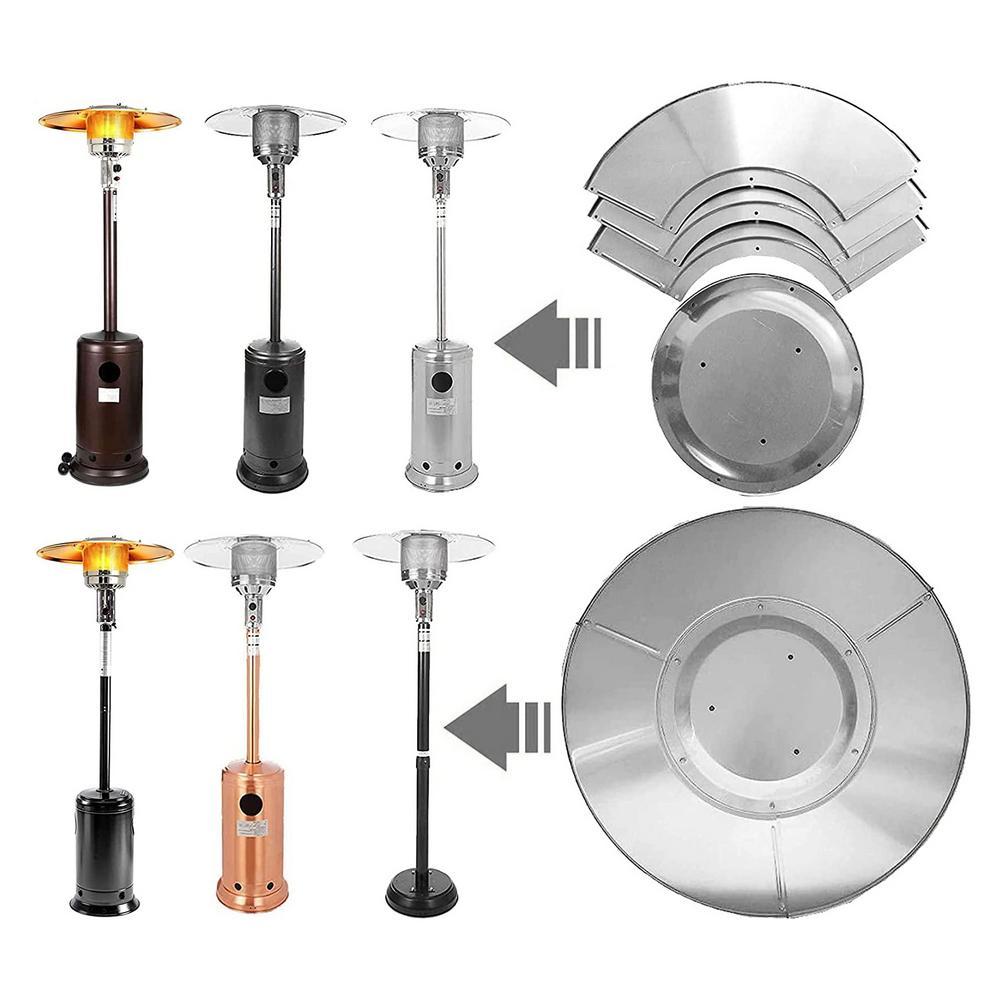 TAONMEISU Outdoor Patio Heater Reflector Shield Dustproof Heater Focusing Reflector Safe Propane Heater Focusing Reflector method