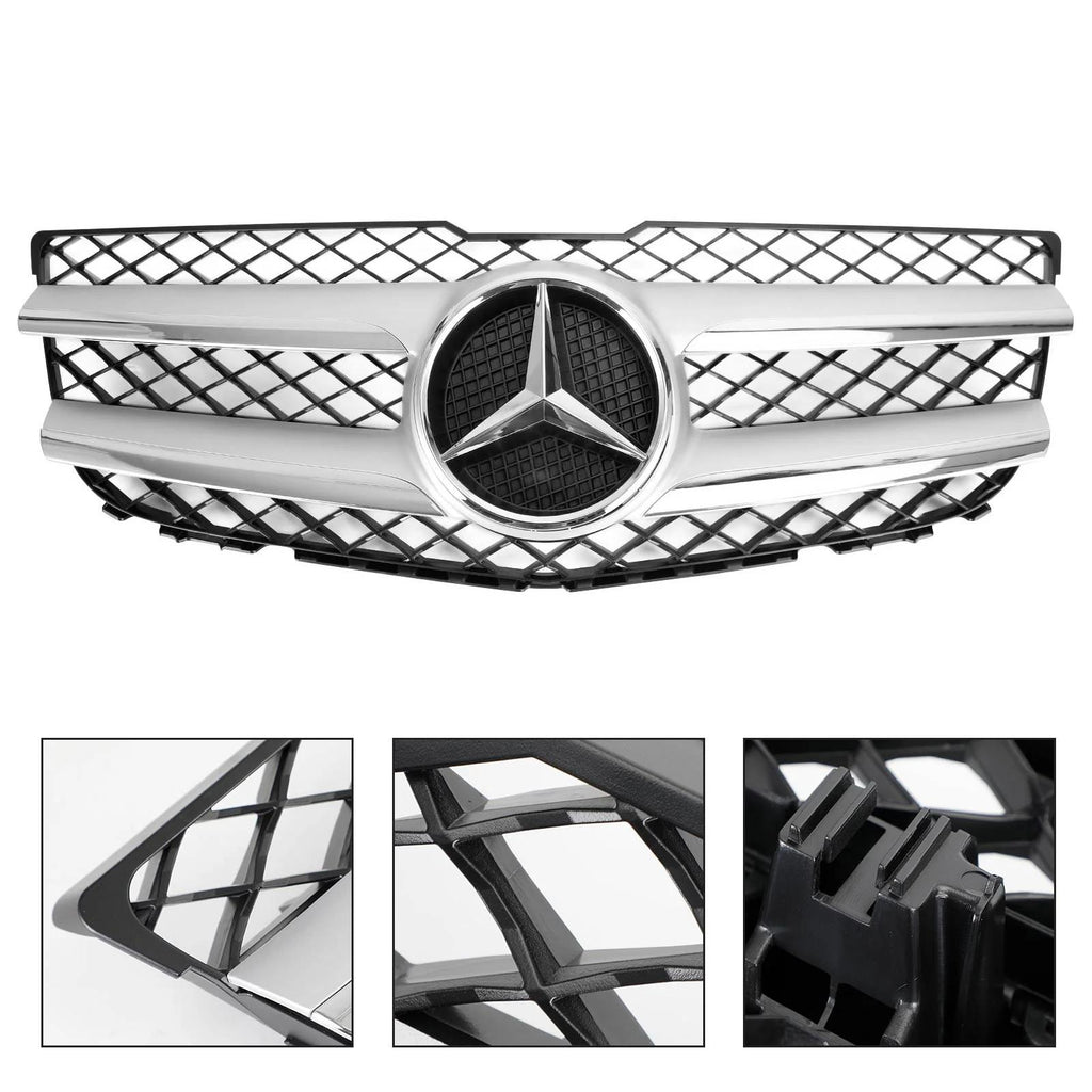 Benz 2013-2015 Glk350 Base Sport Utility 4-Door 2048802983 Front Upper Hood Bumper Grill Replacement Generic