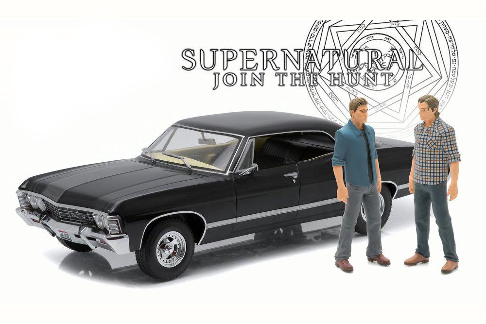 Supernatural 1967 Chevy Impala Sport, Black - Greenlight 19021 - 1/18 Scale Diecast Model Toy Car
