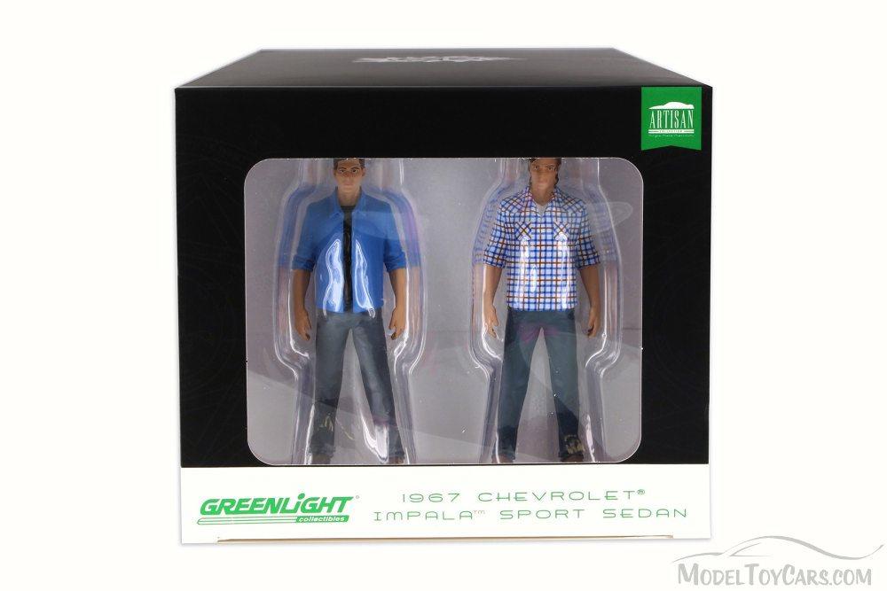 Supernatural 1967 Chevy Impala Sport, Black - Greenlight 19021 - 1/18 Scale Diecast Model Toy Car