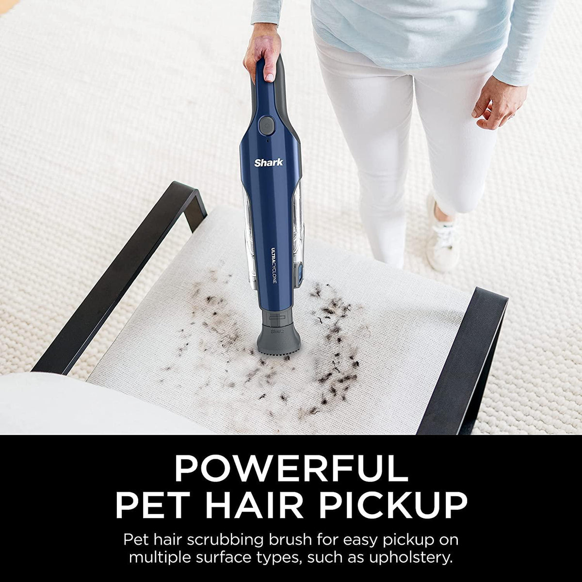 Shark CH964AMZ 2-in-1 Cordless &amp; Handheld Vacuum Ultracyclone System, Ultra-Lightweight and Portable for Car and Home, Blue