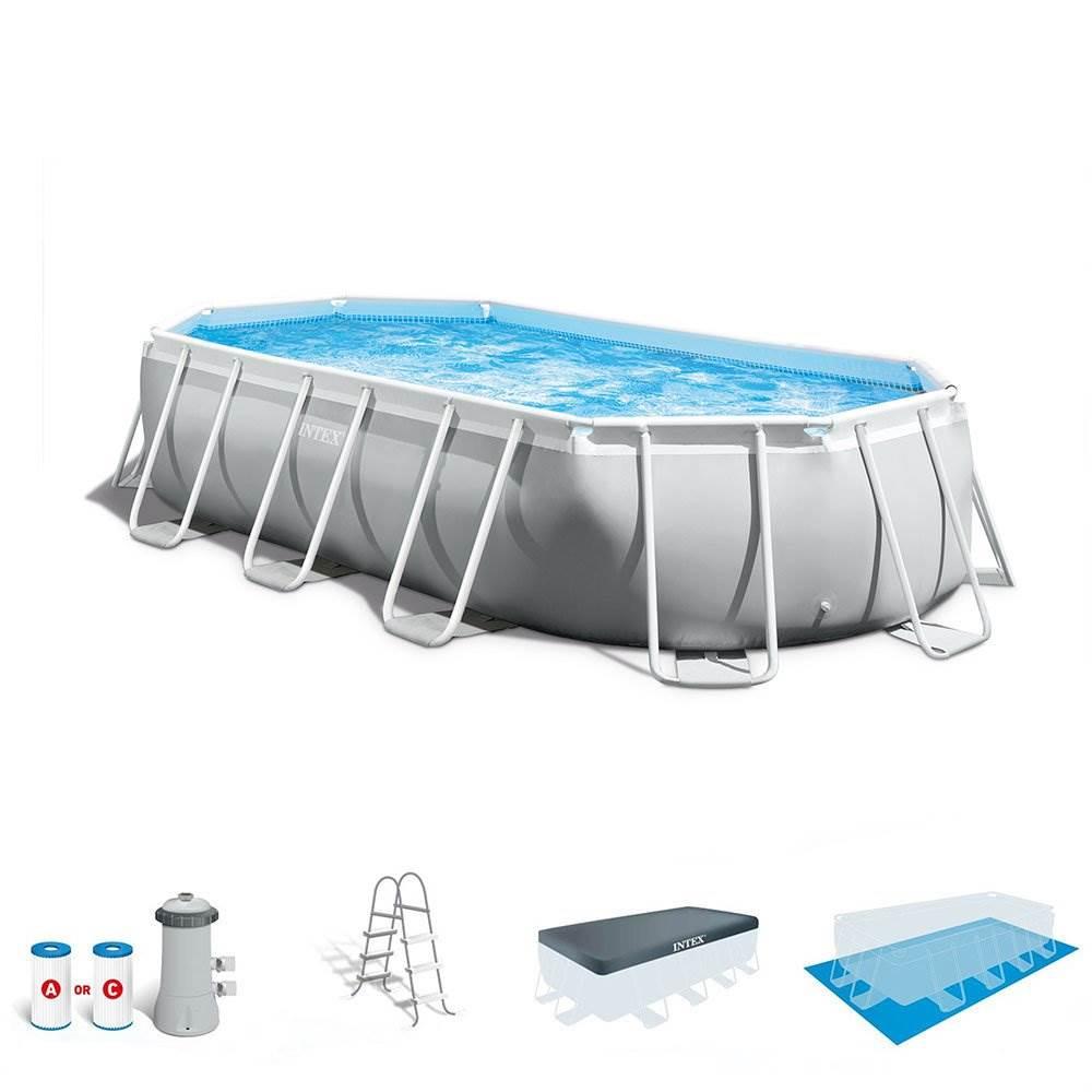 16.5ft x 9ft x 48in Rectangular Pool Set w/ Filter Cartridges (6 Pack)