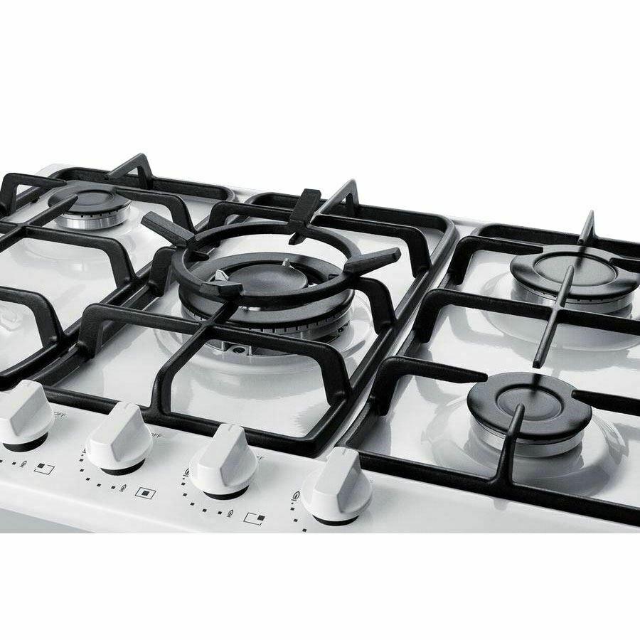 Summit GC5271W 5-Burner Gas Cooktop in White Finish
