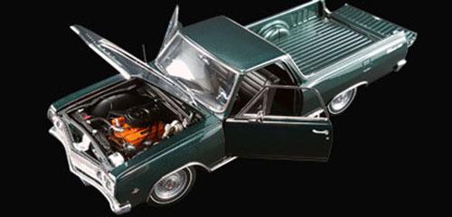 1965 Chevrolet El Camino Cypress Green Limited Edition to 426pcs 1/18 Diecast Model Car by Acme
