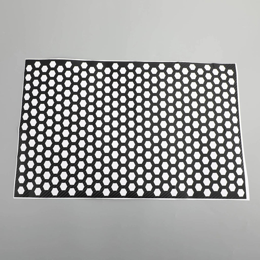 Tail-lamp Decal Accessories Carbon Car Rear Tail Light Cover Honeycomb Sticker Generic