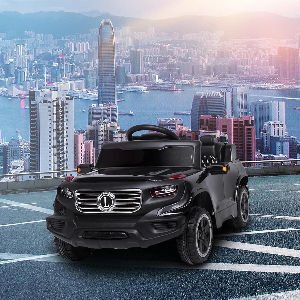 Ride On Toys for Kids 6 volt, Powered Ride on Car w/ Parental Remote Control & Manual Modes, Music, Horn, Lights, Volume Control Functions, Electric Vehicle for 3-5 Years Old Boy Girls, Black, W4510