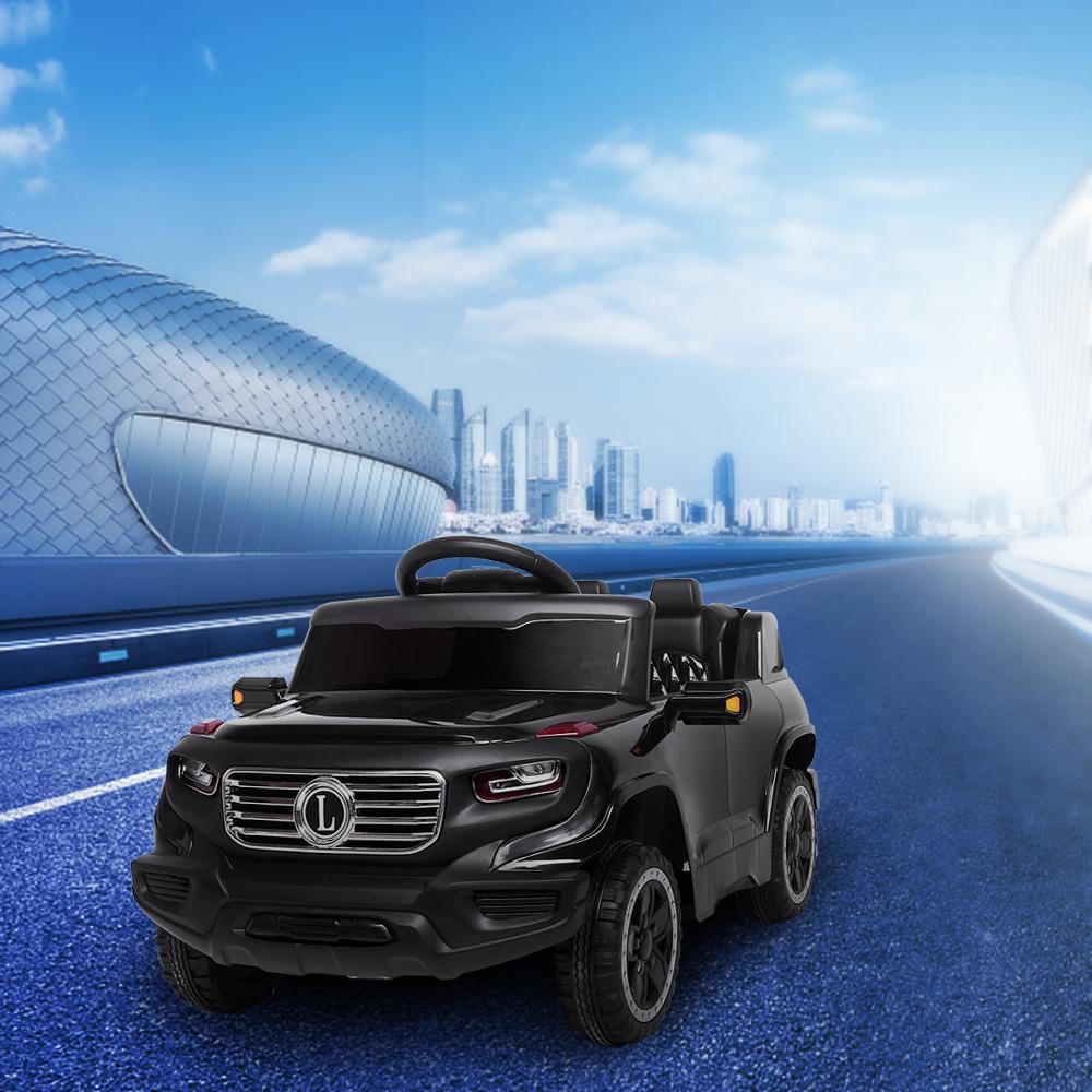 Ride On Toys for Kids 6 volt, Powered Ride on Car w/ Parental Remote Control & Manual Modes, Music, Horn, Lights, Volume Control Functions, Electric Vehicle for 3-5 Years Old Boy Girls, Black, W4510