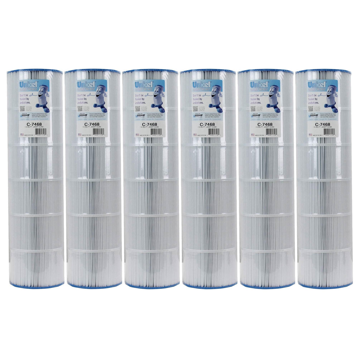 unicel c-7468 fc-0810 swimming pool filter replacement cartridge cl460 (6 pack)
