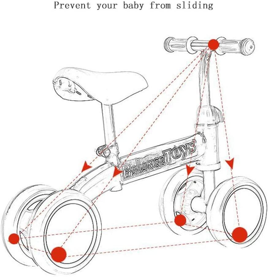 JLFSDB Kids Bike BMX Bike for Kids Boys Girls Bicycle  Bike, Baby Bicycle for 1-4 Year Old, Riding Toys,No Pedal Infant 4 Wheels Baby Walker First Birthday Gift Toddler Bike,Kids First Bike