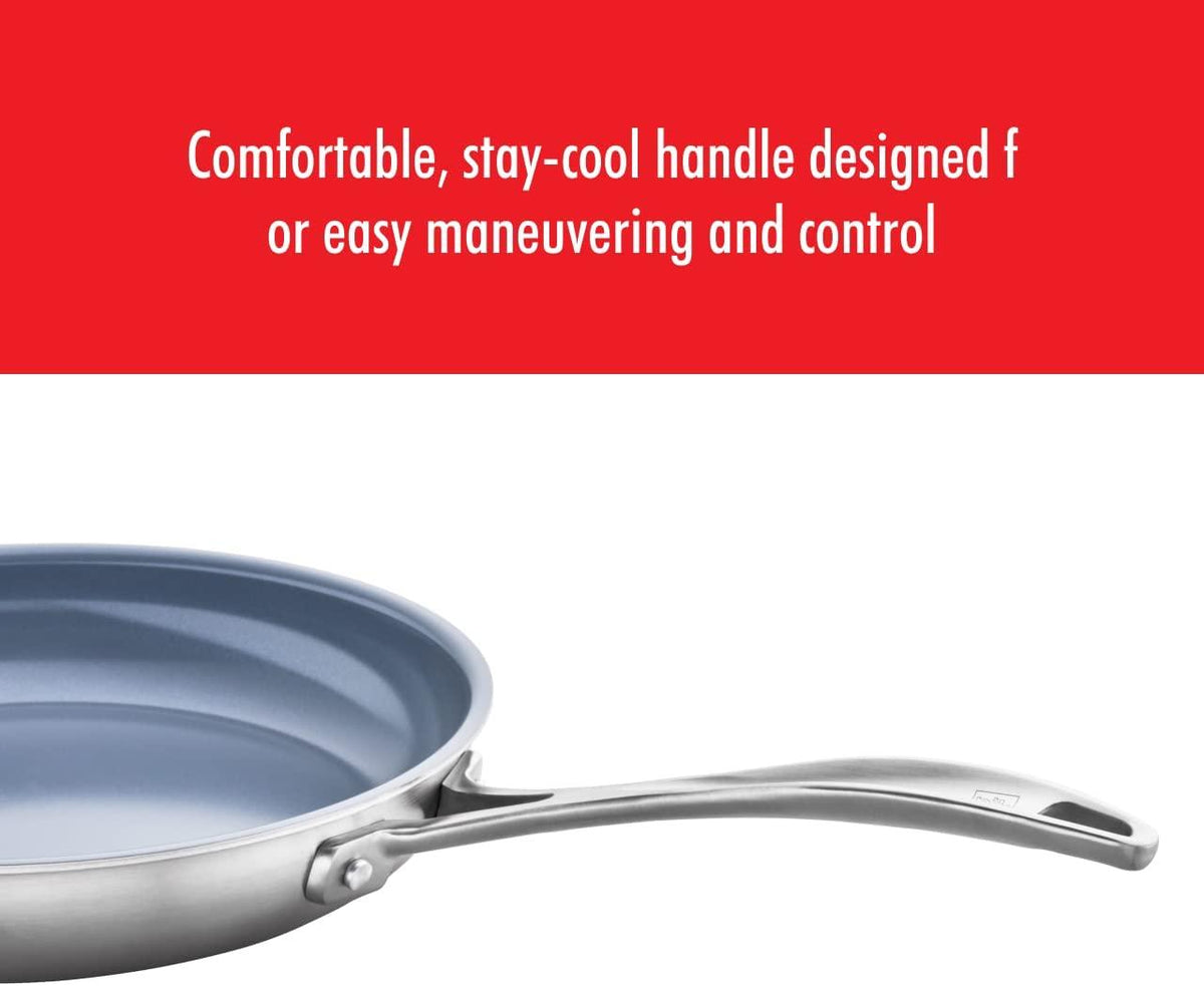 ZWILLING Spirit Ceramic Nonstick Fry Pan Set, 2-pc, Stainless Steel