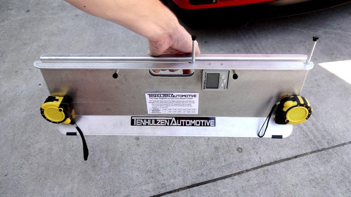 Tenhulzen Automotive DIY Wheel Alignment Tool, Accurate, fast, toe plates+camber