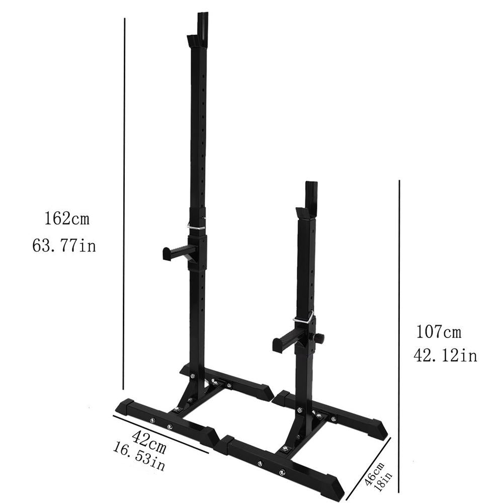 Transer Adjustable Squat Rack Squat Rack Barbell Bench Press Portable Dumbbell Rack Multi-Function Equipment for Home Gym Indoor Use
