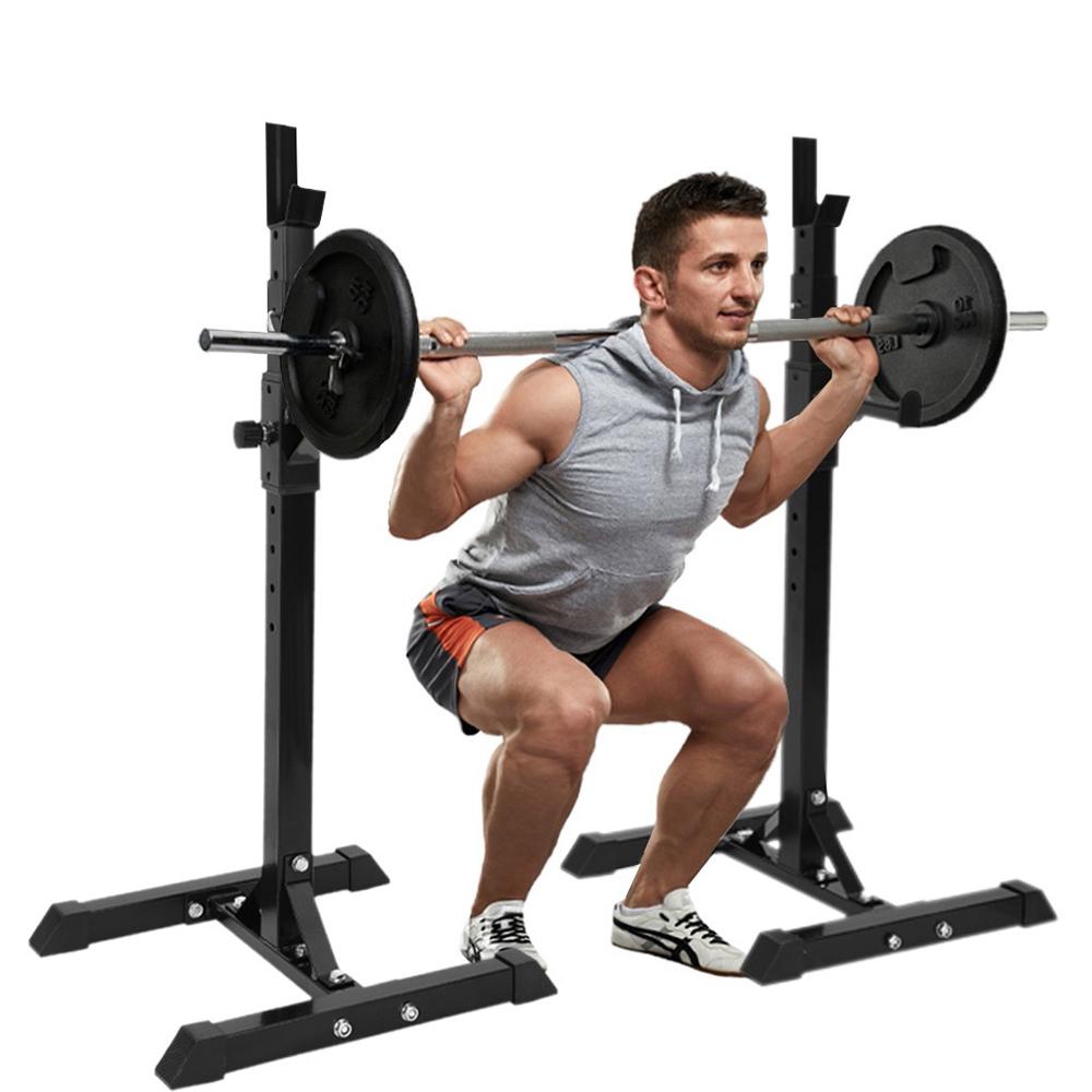 Transer Adjustable Squat Rack Squat Rack Barbell Bench Press Portable Dumbbell Rack Multi-Function Equipment for Home Gym Indoor Use