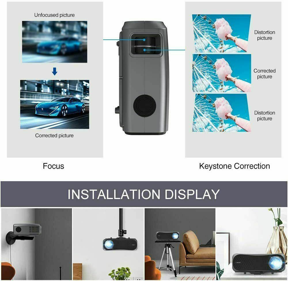 8500lms led lcd projector native 1080p proyector movie 200'' big screen tv game