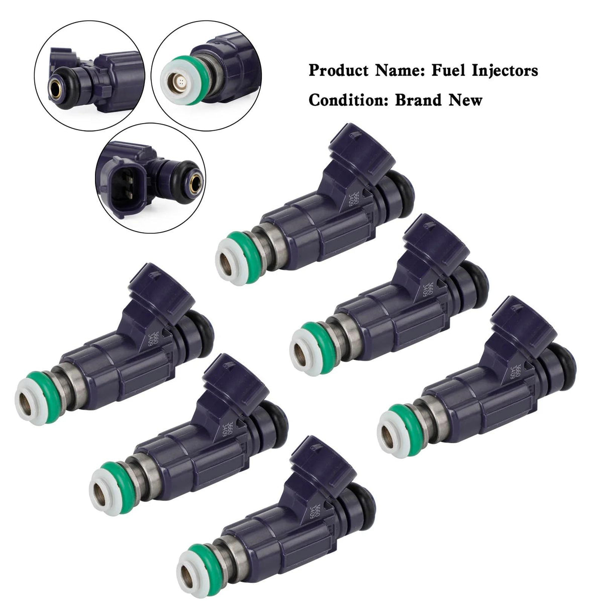 2000-01 Nissan Maxima 3.0L V6 6PCS Fuel Injectors FBJC100 84212240 Generic