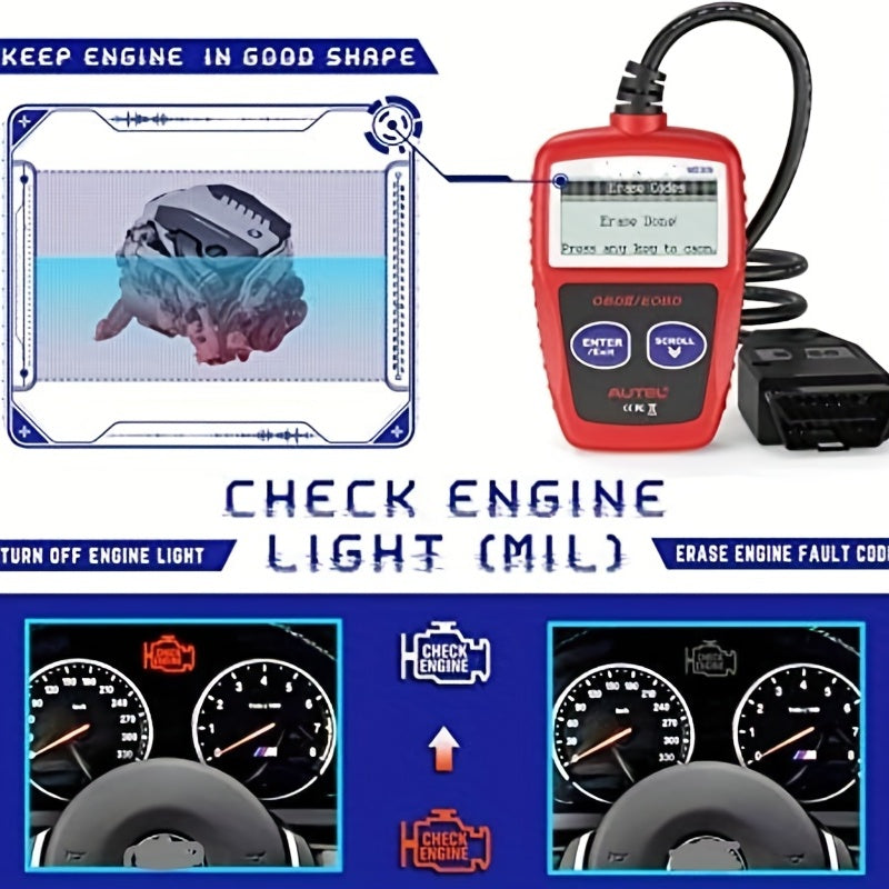 Car's Diagnostic Tool:The Upgraded Version Of MS309 OBD2 OBDII EOBD Fault Code Reader Scanner Tool