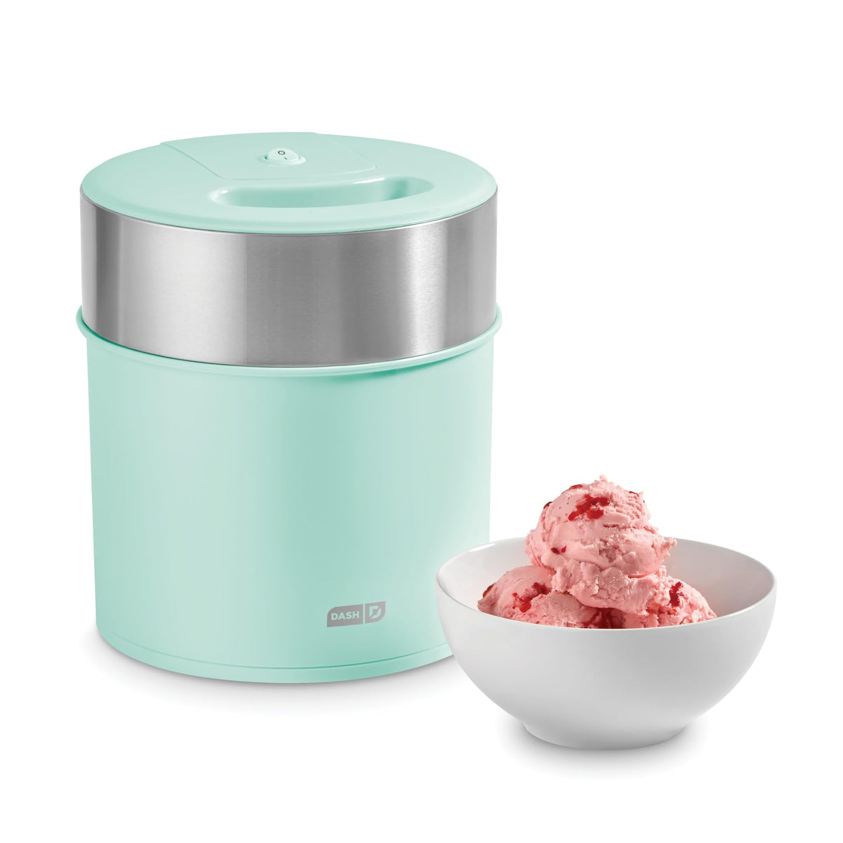 Deluxe Gelato & Ice Cream Maker - HomeMade Dessert Maker with One-Touch Churning - Space-Saving  & Easy to Clean - 2 Quarts, Aqua
