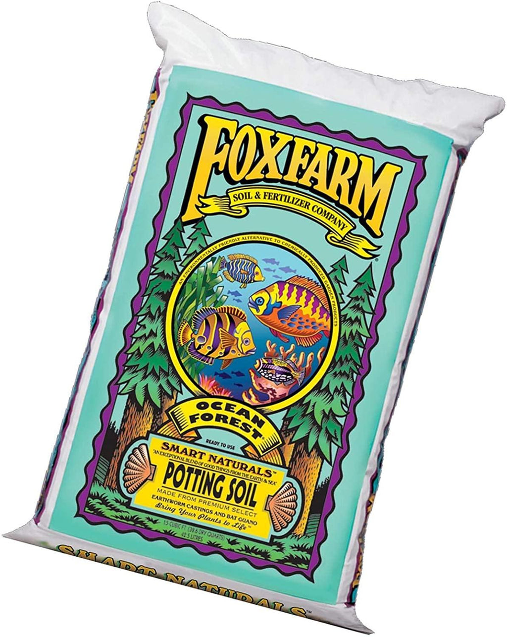 fox farm foxfarmocean2 foxfarm fx14000 1.5 ocean forest garden potting soil bags 6.3-6.8 ph | total 3 cubic ft, brown
