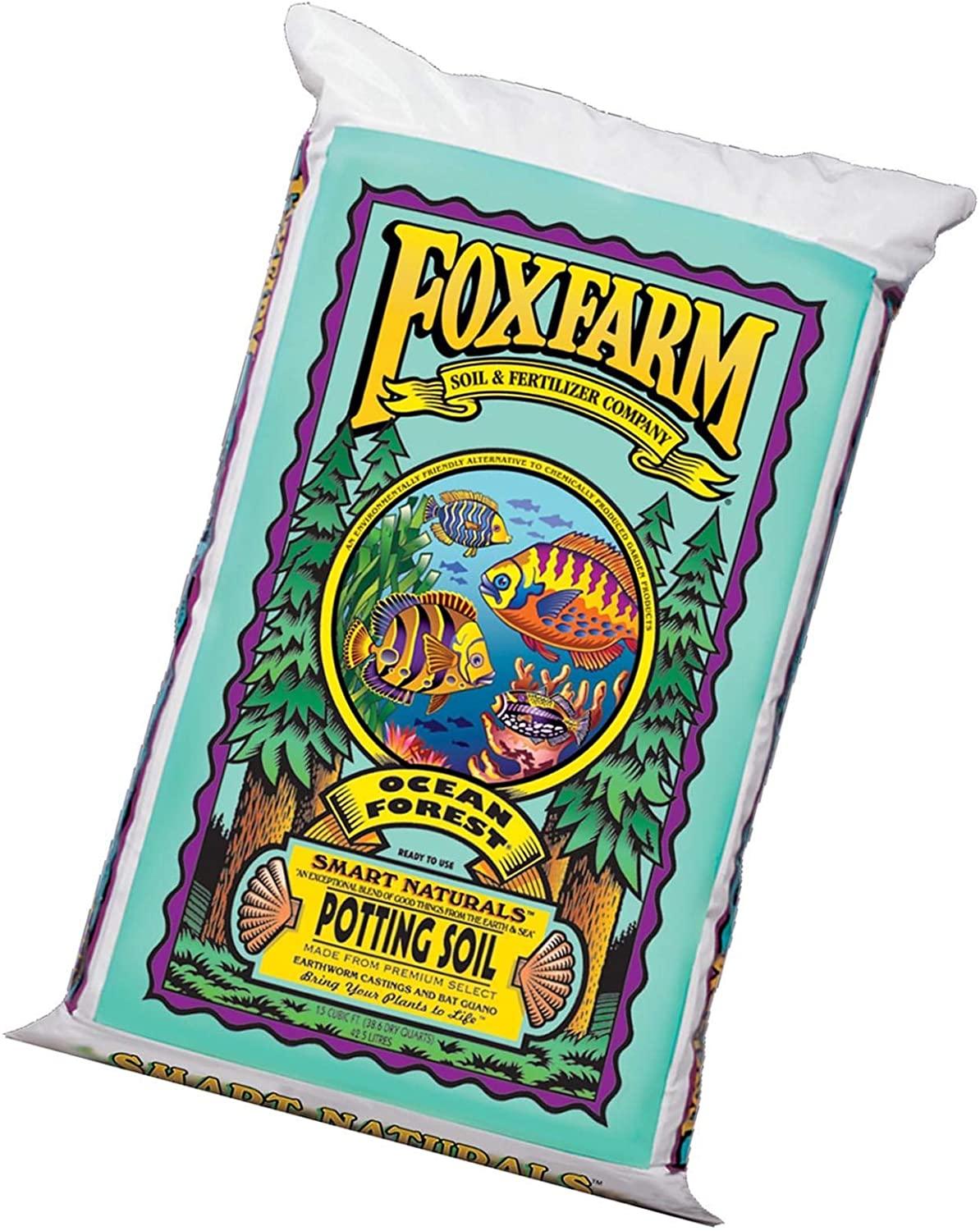 fox farm foxfarmocean2 foxfarm fx14000 1.5 ocean forest garden potting soil bags 6.3-6.8 ph | total 3 cubic ft, brown