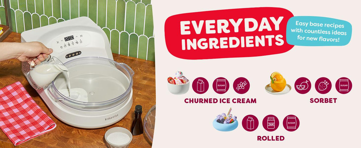 Chill Ice Cream Maker with ‑In Compressor, No Pre‑Freezing, Real Ice Cream in Minutes*, Gelato, Sorbet, Rolled, Non‑Dairy, Mix‑Ins, Easy Clean Up, Quiet, Makes Up to 2 Pints