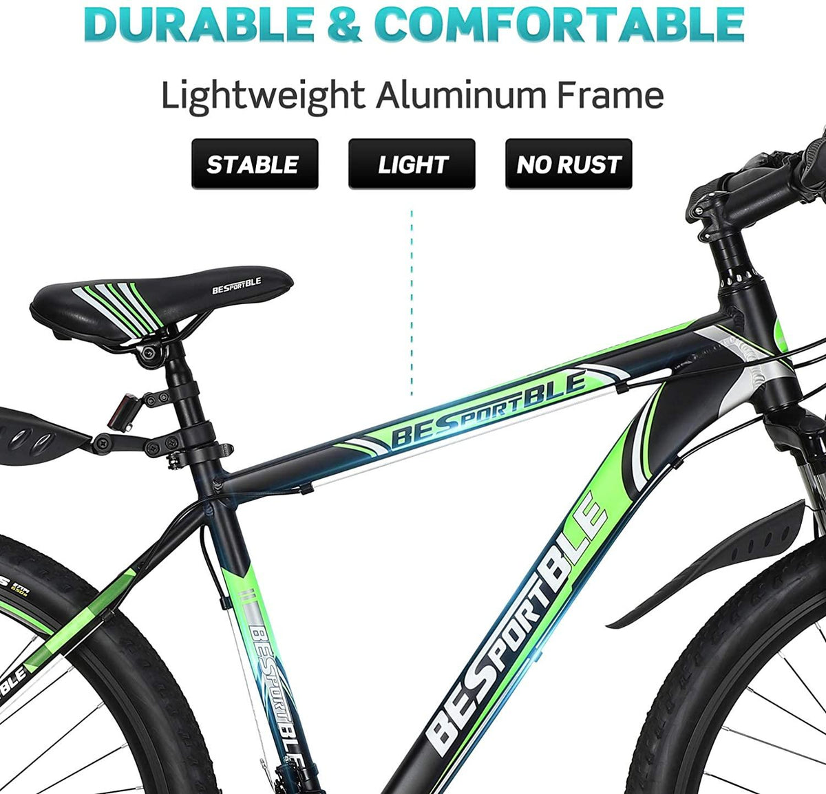 Adults Mountain Bike 21 Speed 27.5 Inch Folding Mountain Bike Aluminum Frame Mechanical Disc Brake Suspension Fork Outdoor Bike for Men Women