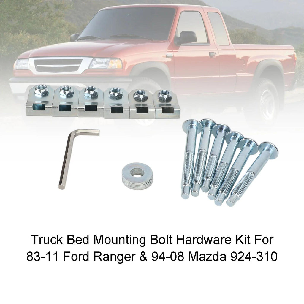 83-11 Ford Ranger & 94-08 Mazda 924-310 Truck Bed Mounting Bolt Hardware Kit Generic