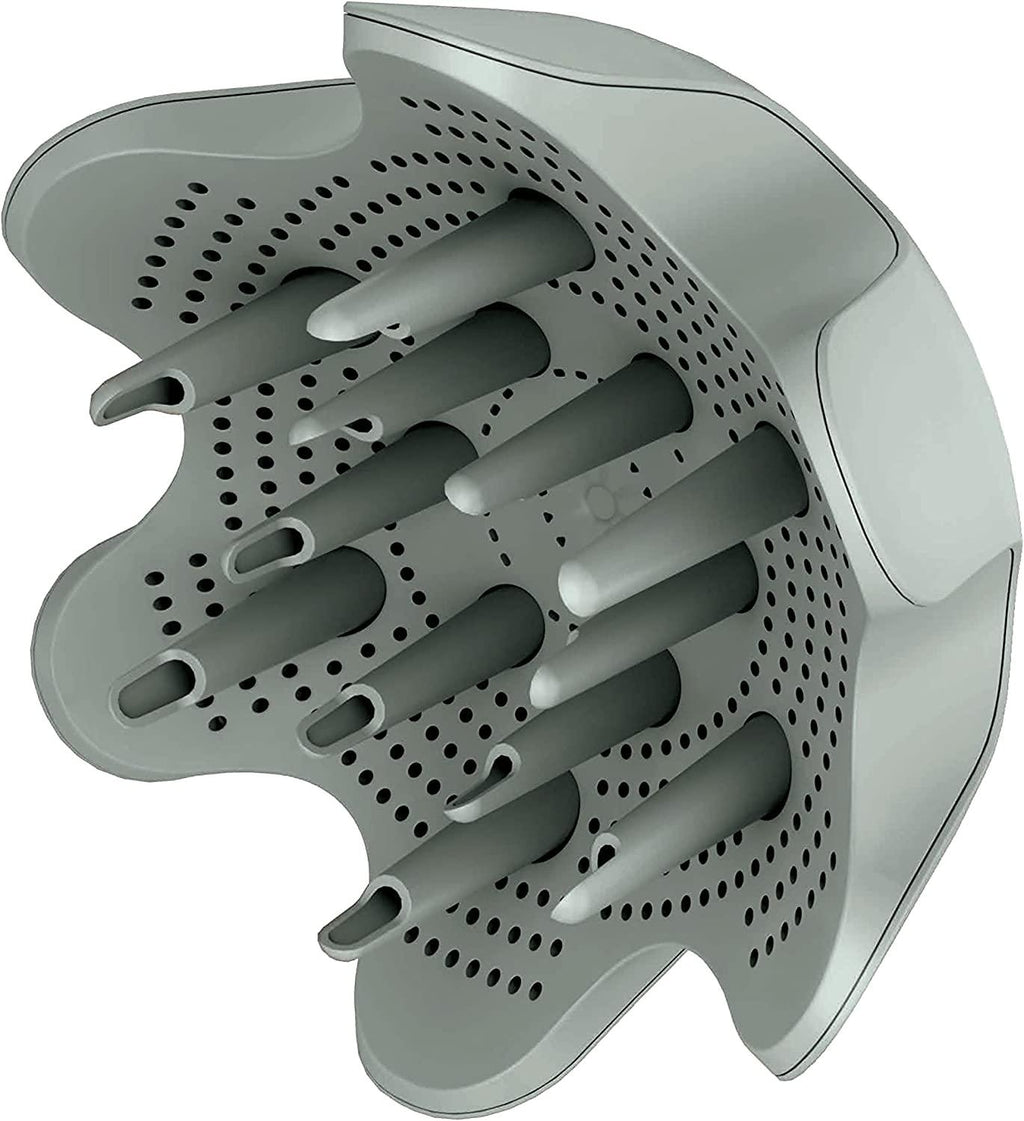Shark XSKHD1VDGN IQ Curl-Defining Diffuser, Auto Preset Attachment for HyperAIR Blow Dryers, Styling Tool for Wavy, Curly, and Coily Hair, Enhance Natural Curls, Extendable Prongs, Matcha