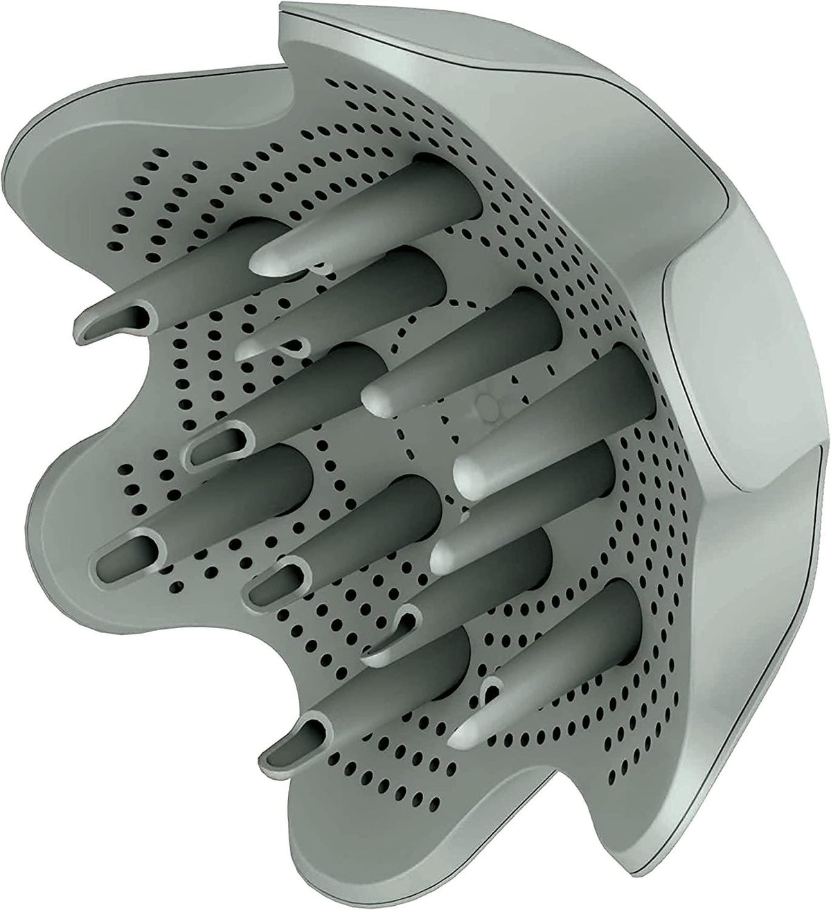 Shark XSKHD1VDGN IQ Curl-Defining Diffuser, Auto Preset Attachment for HyperAIR Blow Dryers, Styling Tool for Wavy, Curly, and Coily Hair, Enhance Natural Curls, Extendable Prongs, Matcha