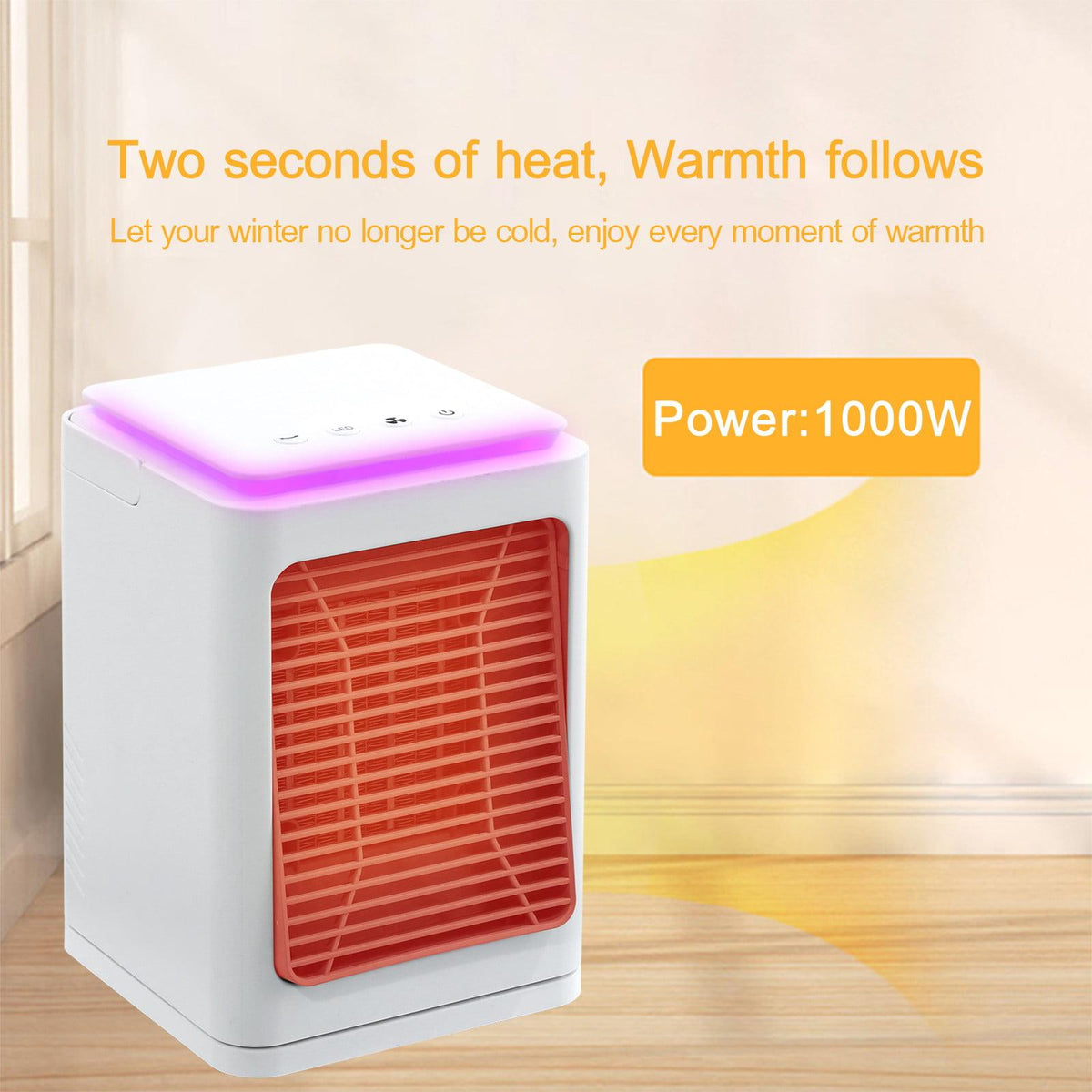 WodoFoxo Heater Small Electric Heater Heater Bedroom Home Appliance Heater Promotion J